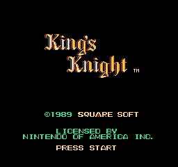 King's Knight screenshot 3 for NES